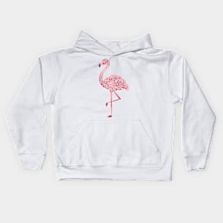 Funky Tribal Flamingo Kids Hoodie